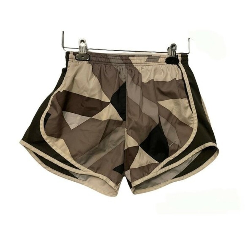 Nike DriFit Multi Color Gray Black Aztec Pattern Running Shorts Womens Small